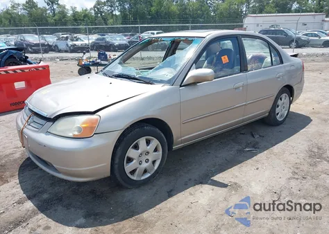 2001 Honda Civic Ex из США, поврежденный, VIN 2HGES26751H531760